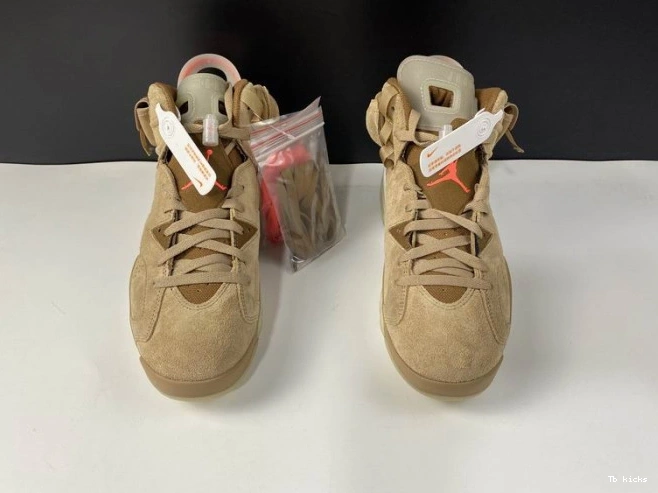 Reps TBK 6 Khaki British DH0690-200 Retro Air Travis Jordan Scott 0725